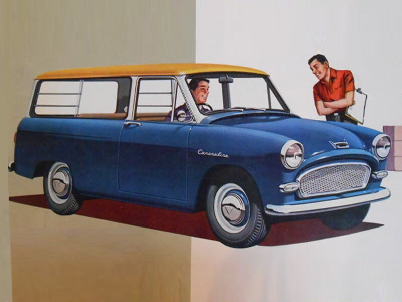 Toyota Corona (PT16V) 1 поколение, 2-й рестайлинг, универсал (10.1959 - 03.1960)